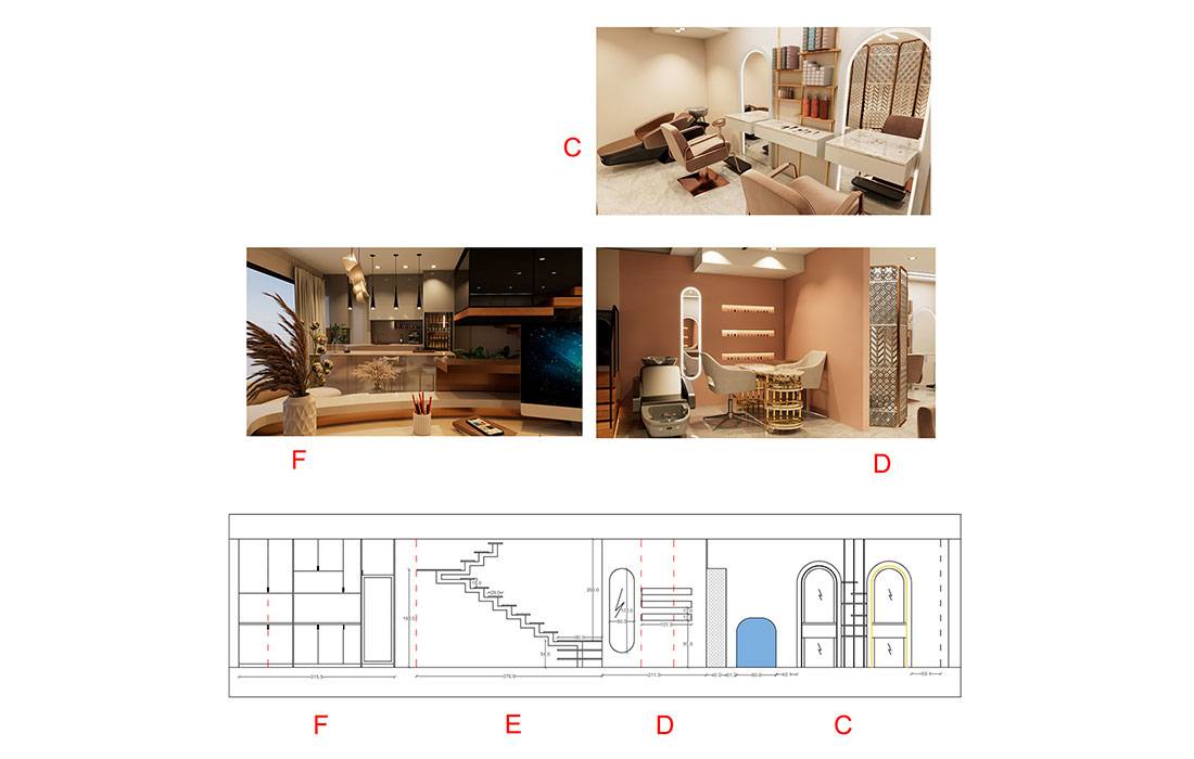Neoclassical living room with custom TV wall and ceiling design