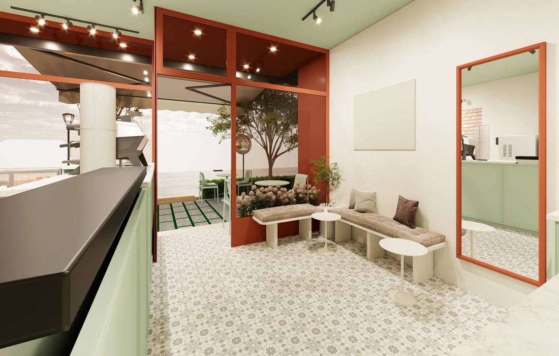 Neoclassical living room with custom TV wall and ceiling design