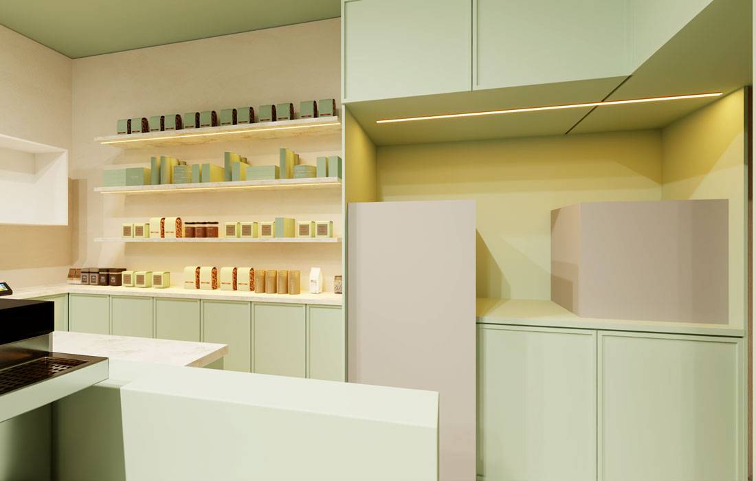 Neoclassical living room with custom TV wall and ceiling design