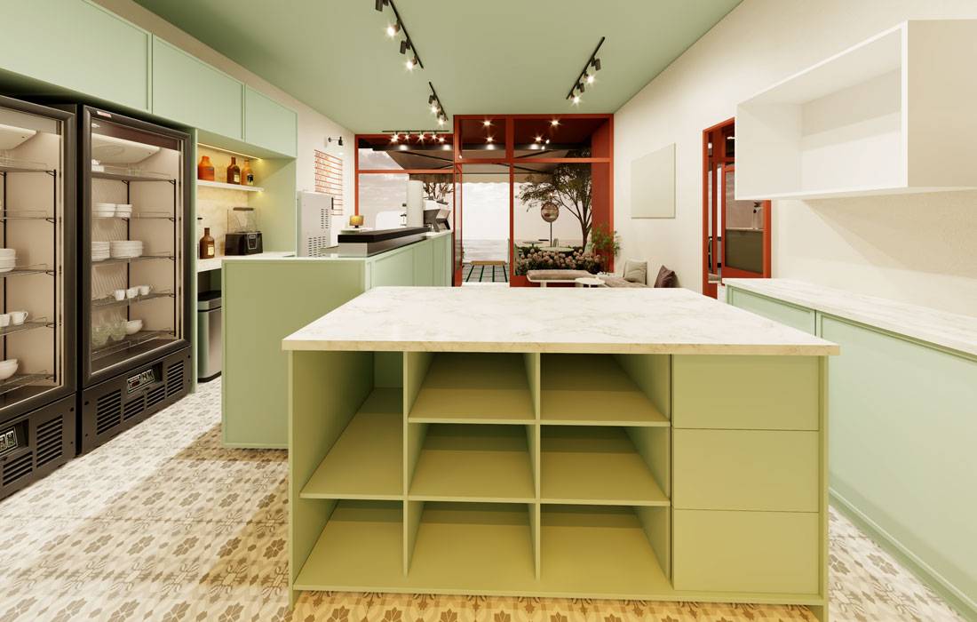 Neoclassical living room with custom TV wall and ceiling design