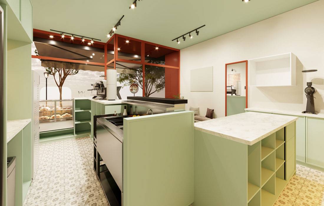 Neoclassical living room with custom TV wall and ceiling design